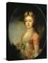 Portrait of Grand Duchess Alexandra Pavlovna (1783-180), Daughter of Emperor Paul I, C1798-Vladimir Lukich Borovikovsky-Stretched Canvas