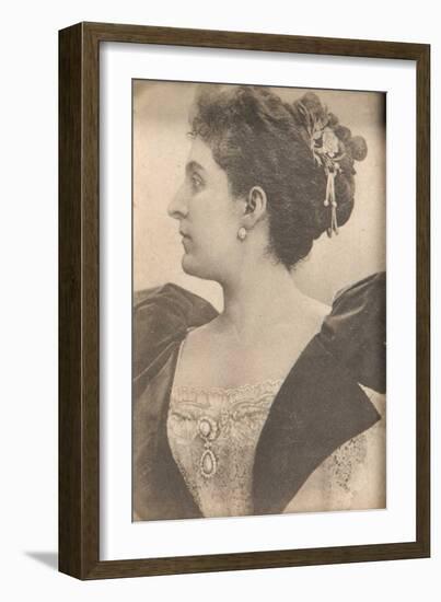 Portrait of Grand Duchess Anastasia Nikolaevna of Russia (1867-193), 1910S-null-Framed Giclee Print