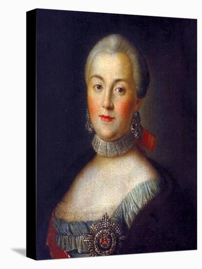 Portrait of Grand Duchess Catherine Alekseyevna, 1760-Alexei Petrovich Antropov-Stretched Canvas