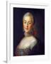 Portrait of Grand Duchess Catherine Alekseyevna, 1760-Alexei Petrovich Antropov-Framed Giclee Print