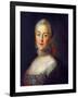 Portrait of Grand Duchess Catherine Alekseyevna, 1760-Alexei Petrovich Antropov-Framed Giclee Print