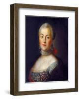 Portrait of Grand Duchess Catherine Alekseyevna, 1760-Alexei Petrovich Antropov-Framed Giclee Print