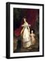 Portrait of Grand Duchess Elena Pavlovna of Russia (1807-187) with Her Daughter Maria, 1830-Karl Pavlovich Briullov-Framed Giclee Print