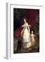 Portrait of Grand Duchess Elena Pavlovna of Russia (1807-187) with Her Daughter Maria, 1830-Karl Pavlovich Briullov-Framed Giclee Print