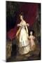 Portrait of Grand Duchess Elena Pavlovna of Russia (1807-187) with Her Daughter Maria, 1830-Karl Pavlovich Briullov-Mounted Giclee Print