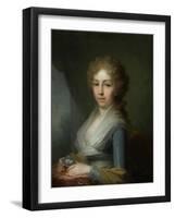 Portrait of Grand Duchess Elizabeth Alexeievna (1779-182), 1795-Vladimir Lukich Borovikovsky-Framed Giclee Print