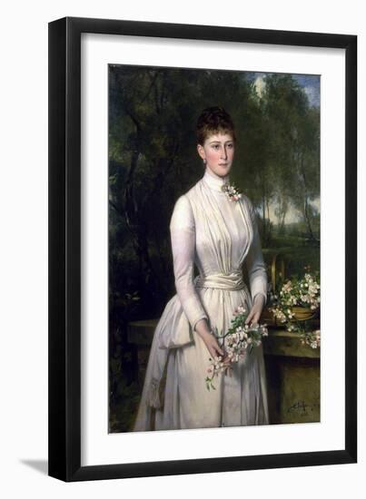 Portrait of Grand Duchess Elizaveta Fyodorovna, 1885-Carl Rudolph Sohn-Framed Giclee Print