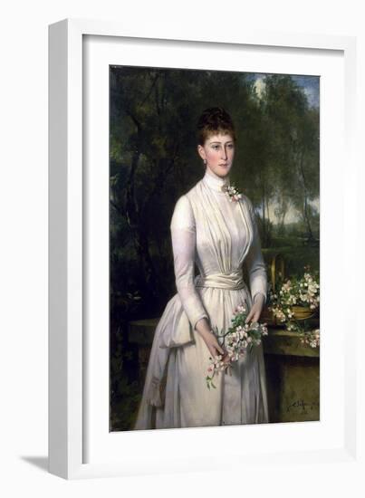 Portrait of Grand Duchess Elizaveta Fyodorovna, 1885-Carl Rudolph Sohn-Framed Giclee Print