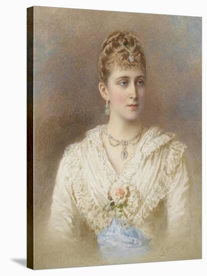 Portrait of Grand Duchess Elizaveta Fyodorovna-Stepan Fyodorovich Alexandrovsky-Stretched Canvas