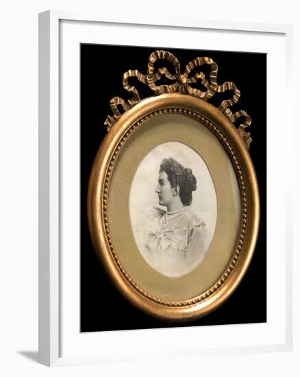 Portrait of Grand Duchess Militza Nikolaevna of Russia (1866-195)-null-Framed Photographic Print