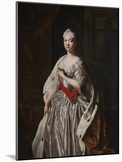 Portrait of Grand Duchess Natalya Alexeyevna of Russia, End 1720S-null-Mounted Giclee Print