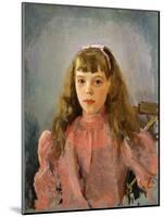 Portrait of Grand Duchess Olga Alexandrovna of Russia, 1893-Valentin Serov-Mounted Giclee Print