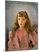 Portrait of Grand Duchess Olga Alexandrovna of Russia, 1893-Valentin Serov-Mounted Giclee Print