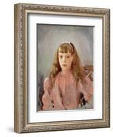 Portrait of Grand Duchess Olga Alexandrovna-Valentin Aleksandrovich Serov-Framed Giclee Print