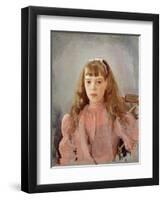 Portrait of Grand Duchess Olga Alexandrovna-Valentin Aleksandrovich Serov-Framed Giclee Print