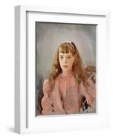 Portrait of Grand Duchess Olga Alexandrovna-Valentin Aleksandrovich Serov-Framed Giclee Print