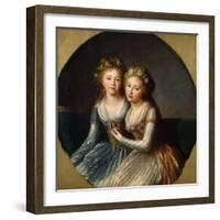 Portrait of Grand Duchesses Alexandra Pavlovna and Elena Pavlovna of Russia, 1796-Elisabeth Louise Vigee-LeBrun-Framed Giclee Print