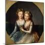 Portrait of Grand Duchesses Alexandra Pavlovna and Elena Pavlovna of Russia, 1796-Elisabeth Louise Vigee-LeBrun-Mounted Premium Giclee Print