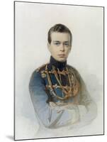 Portrait of Grand Duke Alexander Alexandrovich, Later Tsar Alexander III, 1861-Andrei Franzovich Belloli-Mounted Giclee Print