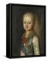 Portrait of Grand Duke Alexander Pavlovich (Alexander) as Child-Johann-Baptist Lampi the Younger-Framed Stretched Canvas