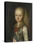 Portrait of Grand Duke Alexander Pavlovich (Alexander) as Child-Johann-Baptist Lampi the Younger-Stretched Canvas