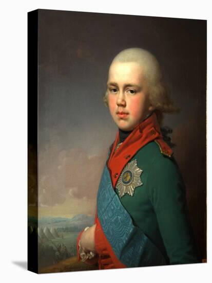 Portrait of Grand Duke Constantine Pavlovich of Russia (1779-183), 1795-Vladimir Lukich Borovikovsky-Stretched Canvas