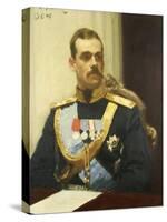 Portrait of Grand Duke Mikhail Aleksandrovich, 1901-Ilya Efimovich Repin-Stretched Canvas