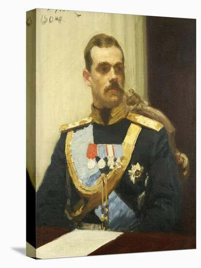 Portrait of Grand Duke Mikhail Aleksandrovich, 1901-Ilya Efimovich Repin-Stretched Canvas