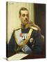 Portrait of Grand Duke Mikhail Aleksandrovich, 1901-Ilya Efimovich Repin-Stretched Canvas