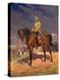 Portrait of Grand Duke Nikolai Nikolayevich on Horseback, 1910S-Nikolai Semyonovich Samokish-Stretched Canvas