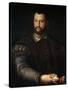 Portrait of Grand Duke of Tuscany Cosimo I De' Medici, (1519-157), after 1560-Agnolo Bronzino-Stretched Canvas