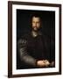 Portrait of Grand Duke of Tuscany Cosimo I De' Medici, (1519-157), after 1560-Agnolo Bronzino-Framed Giclee Print