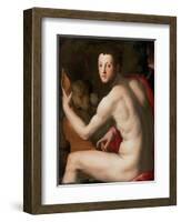 Portrait of Grand Duke of Tuscany Cosimo I De' Medici (1519-157) as Orpheus, Ca 1537-Agnolo Bronzino-Framed Giclee Print