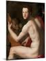 Portrait of Grand Duke of Tuscany Cosimo I De' Medici (1519-157) as Orpheus, Ca 1537-Agnolo Bronzino-Mounted Giclee Print