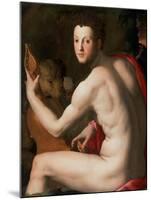 Portrait of Grand Duke of Tuscany Cosimo I De' Medici (1519-157) as Orpheus, Ca 1537-Agnolo Bronzino-Mounted Giclee Print