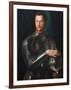 Portrait of Grand Duke of Tuscany Cosimo I De' Medici (1519-157) in Armour, Ca 1545-Agnolo Bronzino-Framed Giclee Print