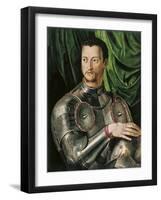 Portrait of Grand Duke of Tuscany Cosimo I De' Medici (1519-157) in Armour-Agnolo Bronzino-Framed Giclee Print