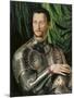 Portrait of Grand Duke of Tuscany Cosimo I De' Medici (1519-157) in Armour-Agnolo Bronzino-Mounted Giclee Print