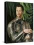 Portrait of Grand Duke of Tuscany Cosimo I De' Medici (1519-157) in Armour-Agnolo Bronzino-Stretched Canvas