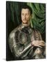 Portrait of Grand Duke of Tuscany Cosimo I De' Medici (1519-157) in Armour-Agnolo Bronzino-Stretched Canvas