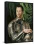Portrait of Grand Duke of Tuscany Cosimo I De' Medici (1519-157) in Armour-Agnolo Bronzino-Framed Stretched Canvas