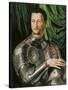 Portrait of Grand Duke of Tuscany Cosimo I De' Medici (1519-157) in Armour-Agnolo Bronzino-Stretched Canvas