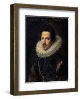 Portrait of Grand Duke of Tuscany Cosimo II De' Medici, 17th Century-Justus Sustermans-Framed Giclee Print