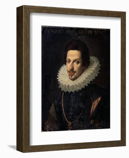 Portrait of Grand Duke of Tuscany Cosimo II De' Medici, 17th Century-Justus Sustermans-Framed Giclee Print