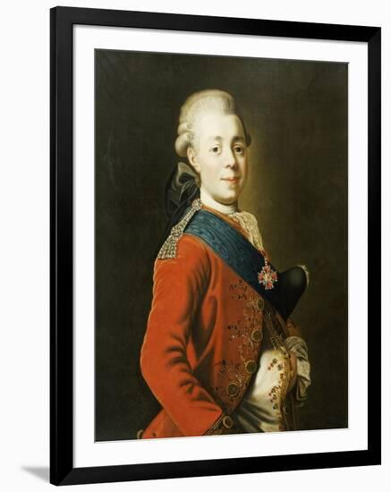 Portrait of Grand Duke Paul Petrovich (Future Tsar Paul I)-Alexander Roslin-Framed Giclee Print