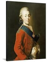 Portrait of Grand Duke Paul Petrovich (Future Tsar Paul I)-Alexander Roslin-Stretched Canvas