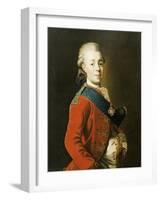 Portrait of Grand Duke Paul Petrovich (Future Tsar Paul I)-Alexander Roslin-Framed Giclee Print