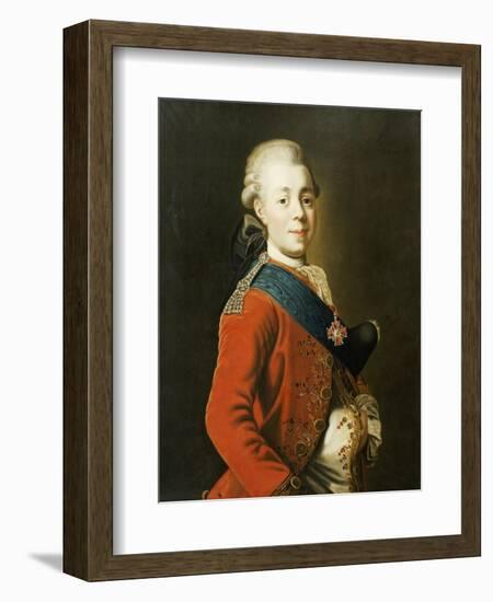 Portrait of Grand Duke Paul Petrovich (Future Tsar Paul I)-Alexander Roslin-Framed Giclee Print