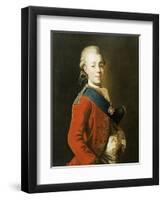 Portrait of Grand Duke Paul Petrovich (Future Tsar Paul I)-Alexander Roslin-Framed Giclee Print