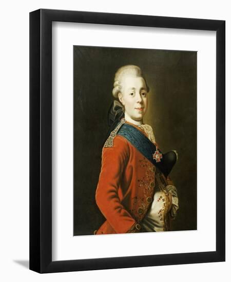 Portrait of Grand Duke Paul Petrovich (Future Tsar Paul I)-Alexander Roslin-Framed Giclee Print